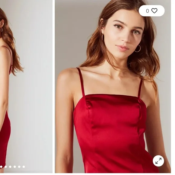 Urban Outfitters Val Straight-Neck Satin Mini Dress size xs - Picture 4 of 13